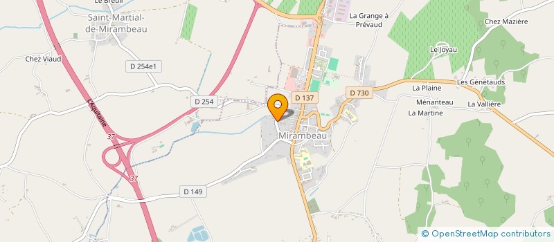 localisation de l'entreprise ROVIMA  MIRAMBEAU