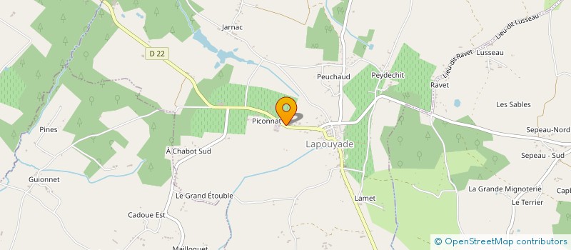 localisation de l'entreprise ROVIRA FRERES SARL à LAPOUYADE