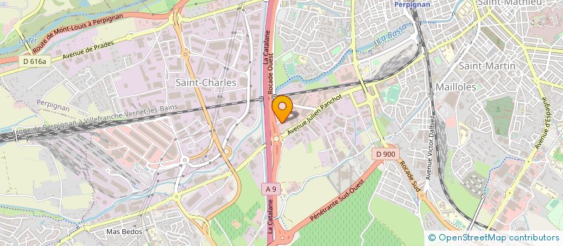 localisation de l'entreprise ROVIRA NETTOYAGE à PERPIGNAN
