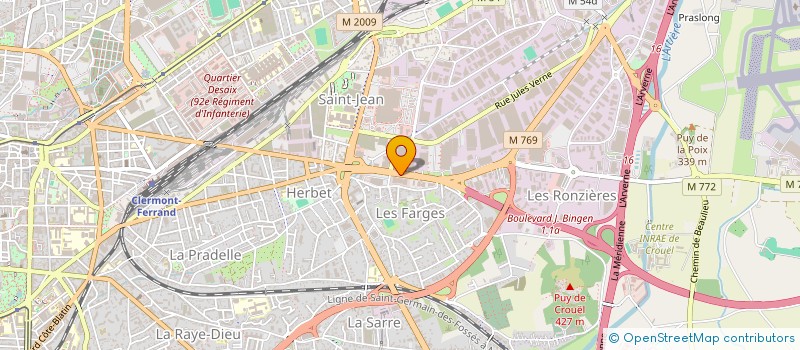 localisation de l'entreprise ROVIRO IMMO  CLERMONT-FERRAND