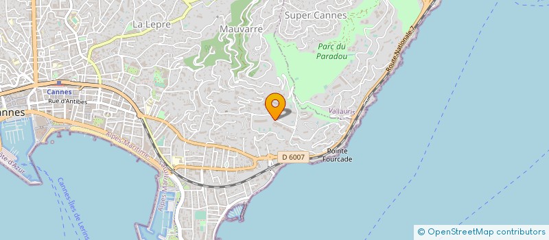 localisation de l'entreprise ROWING CLUB CANNES MANDELIEU à CANNES