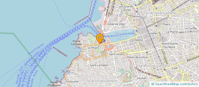localisation de l'entreprise ROWING CLUB MARSEILL AVIRON SP à MARSEILLE