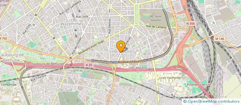 localisation de l'entreprise ROX à LILLE