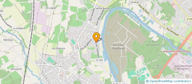 localisation de l'entreprise ROXA IMMO à FLEAC