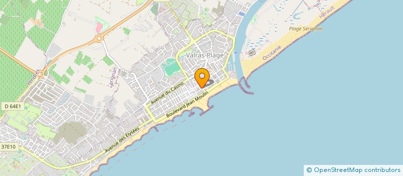 localisation de l'entreprise ROXA LIXOU LMNP  VALRAS-PLAGE