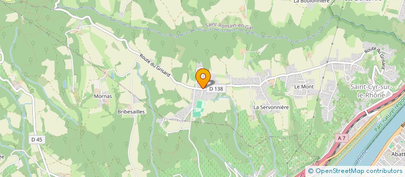 localisation de l'entreprise ROXALLIANCE DEVELOPPEMENT  SAINT-CYR-SUR-LE-RHONE