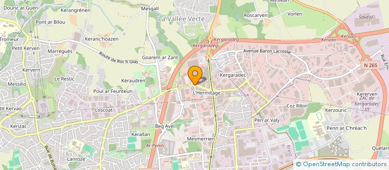 localisation de l'entreprise ROXAM à BREST