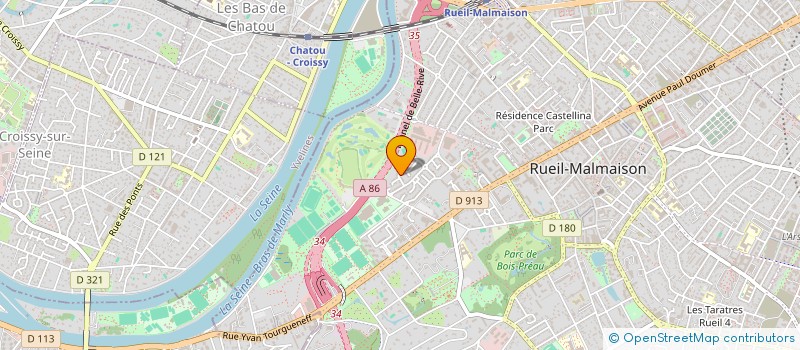 localisation de l'entreprise ROXAMAT à RUEIL-MALMAISON