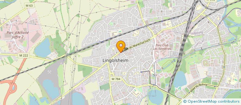 localisation de l'entreprise ROXANE  LINGOLSHEIM