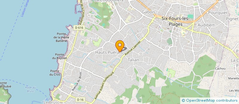 localisation de l'entreprise ROXANE à SIX-FOURS-LES-PLAGES