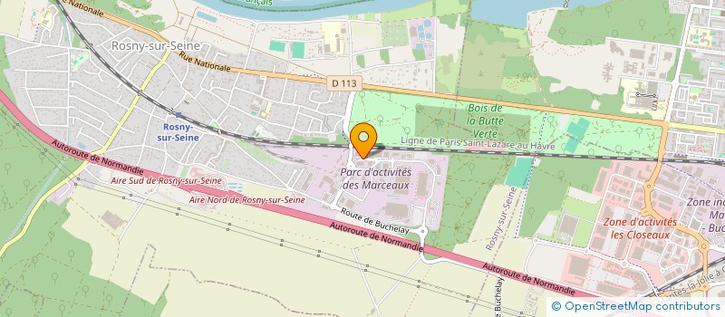 localisation de l'entreprise ROXANNE  ROSNY-SUR-SEINE