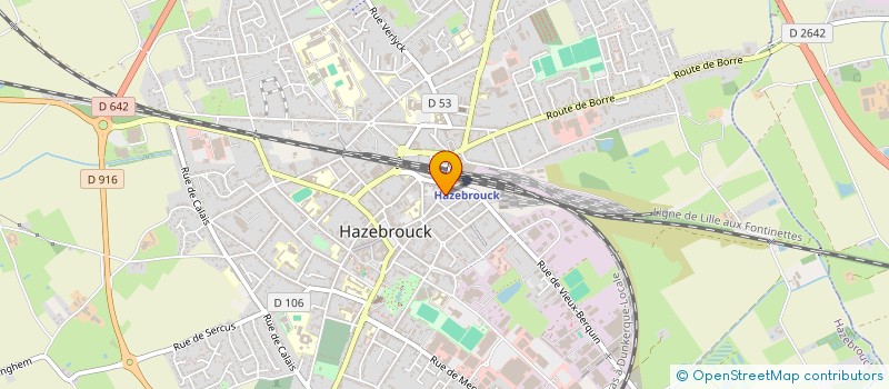 localisation de l'entreprise ROXE MODDING à HAZEBROUCK
