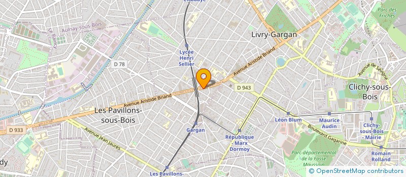 localisation de l'entreprise ROXI DISTRIBUTION  LES PAVILLONS-SOUS-BOIS