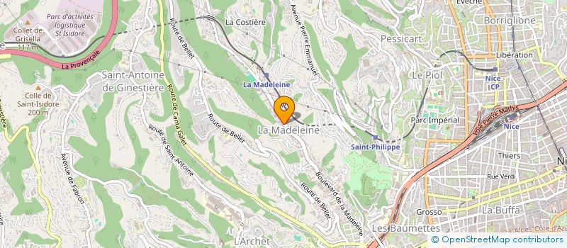 localisation de l'entreprise ROXICA à NICE