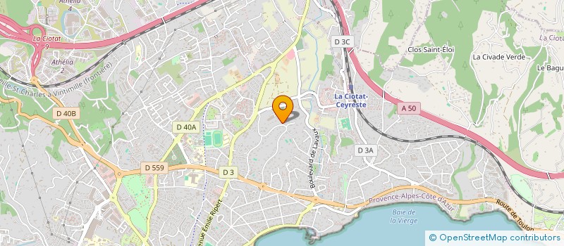 localisation de l'entreprise ROXLOR à LA CIOTAT