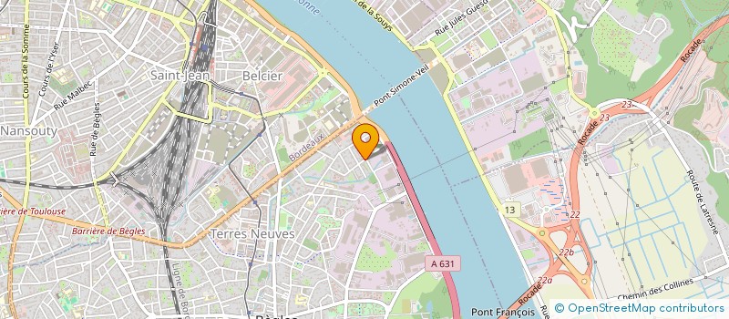 localisation de l'entreprise ROXO AMK à BEGLES