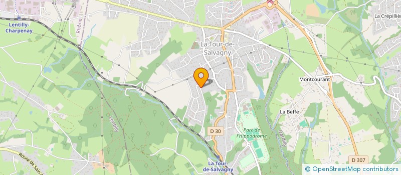 localisation de l'entreprise ROXOO  LA TOUR-DE-SALVAGNY