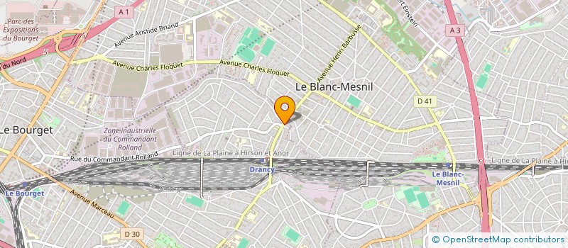 localisation de l'entreprise ROXSAN CYBERC@FE à DRANCY