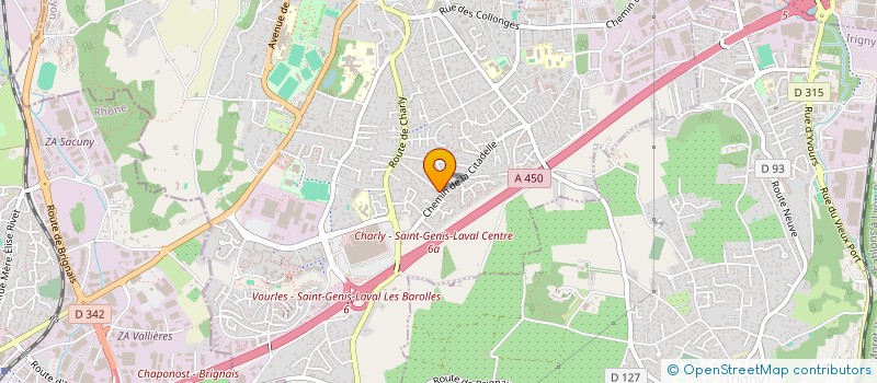 localisation de l'entreprise ROXWAN à SAINT-GENIS-LAVAL