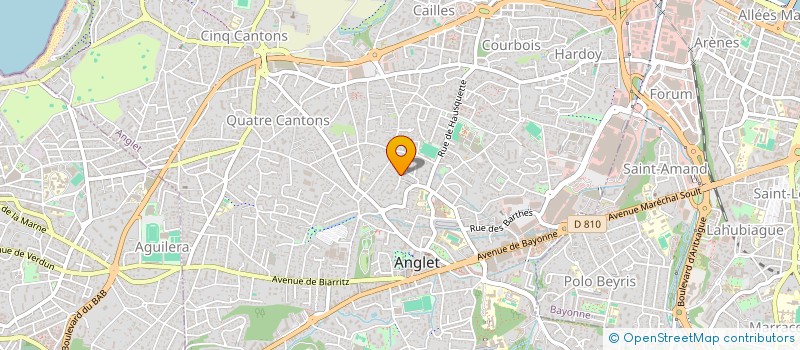 localisation de l'entreprise ROY à ANGLET