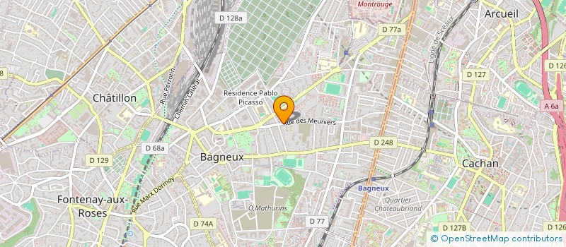 localisation de l'entreprise ROY à BAGNEUX