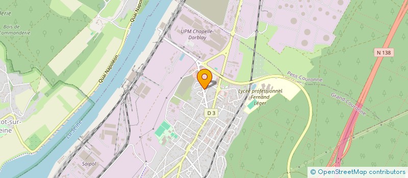 localisation de l'entreprise ROY AUTOMOBILE à GRAND-COURONNE