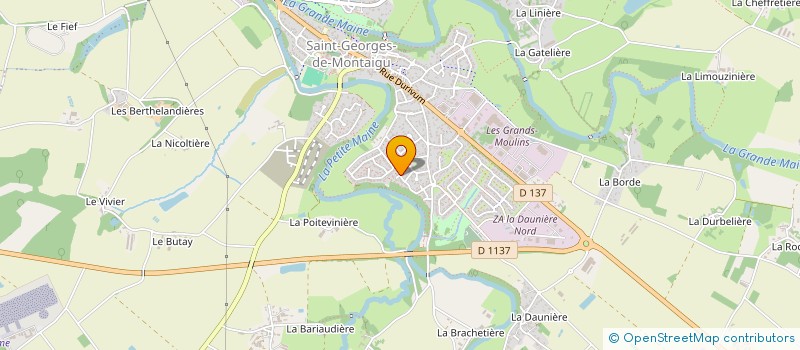 localisation de l'entreprise ROY IMMO à MONTAIGU-VENDEE