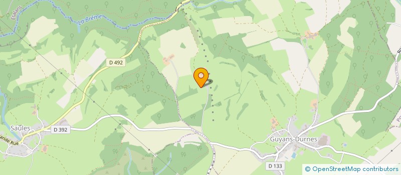 localisation de l'entreprise ROY JCG  GUYANS-DURNES