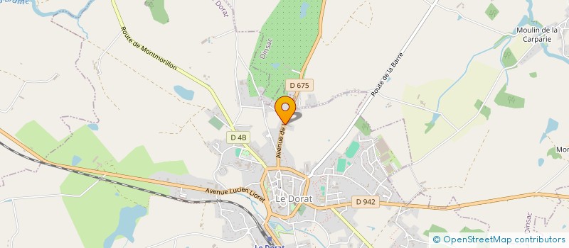 localisation de l'entreprise ROY-OLSZYNSKI FUNERAIRE à LE DORAT