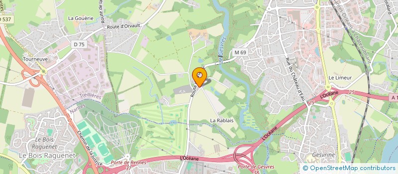 localisation de l'entreprise ROY PAYSAGE  LA CHAPELLE-SUR-ERDRE