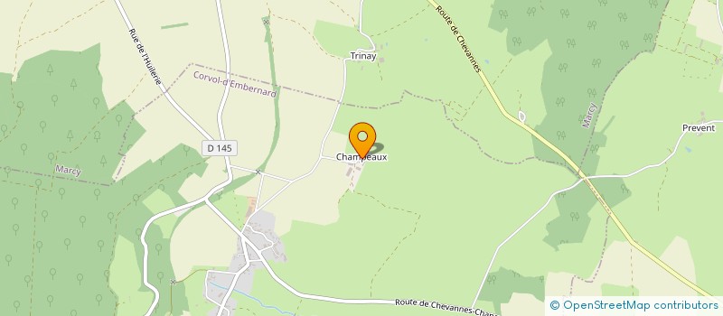 localisation de l'entreprise ROY PERE ET FILS à CORVOL D'EMBERNARD