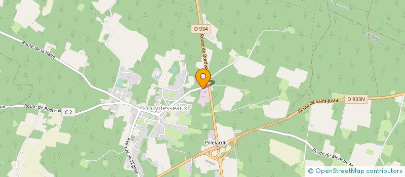 localisation de l'entreprise ROY TRAVAUX à POUYDESSEAUX