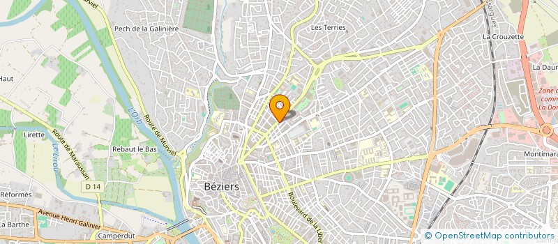 localisation de l'entreprise ROYAL 34 à BEZIERS