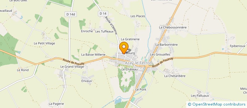 localisation de l'entreprise ROYAL APPRO à AZAY-LE-FERRON