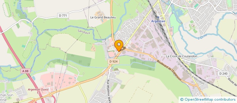 localisation de l'entreprise ROYAL ARGENTAN à ARGENTAN