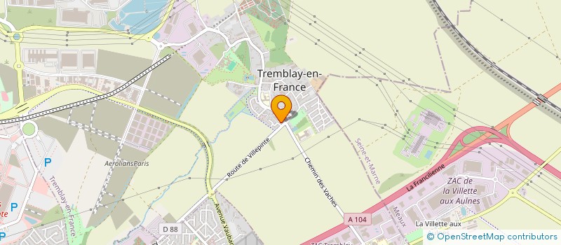 localisation de l'entreprise ROYAL AUTO à TREMBLAY-EN-FRANCE