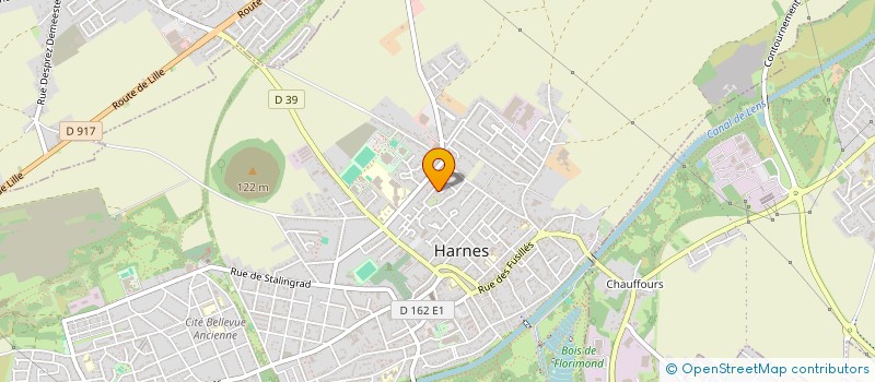 localisation de l'entreprise ROYAL AUTOMOBILES  HARNES