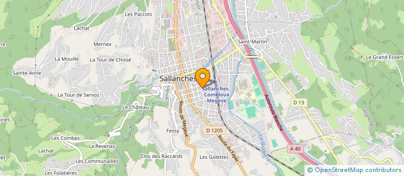 localisation de l'entreprise ROYAL-BAIN  SALLANCHES