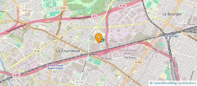 localisation de l'entreprise ROYAL BAT à LA COURNEUVE