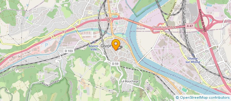 localisation de l'entreprise ROYAL BAZAR  GIVORS