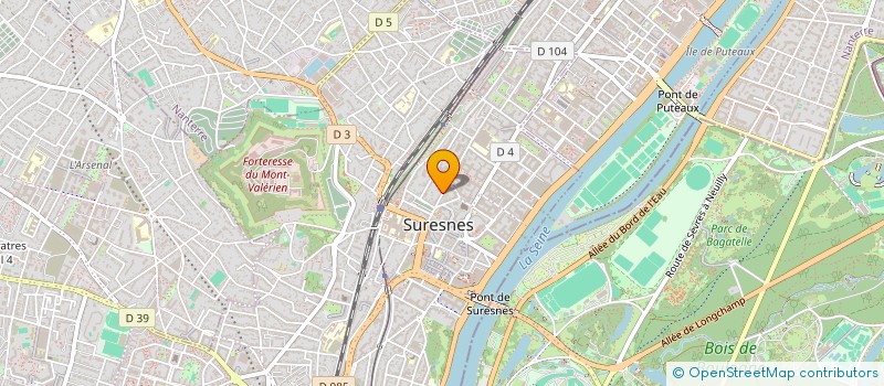 localisation de l'entreprise ROYAL BEAUTE COIFFURE à SURESNES
