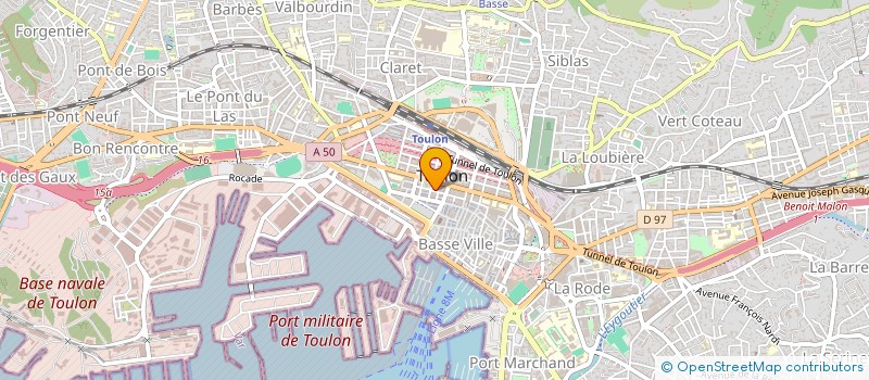 localisation de l'entreprise ROYAL BERTHOLET  TOULON