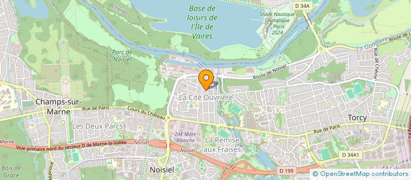 localisation de l'entreprise ROYAL BLEU à NOISIEL