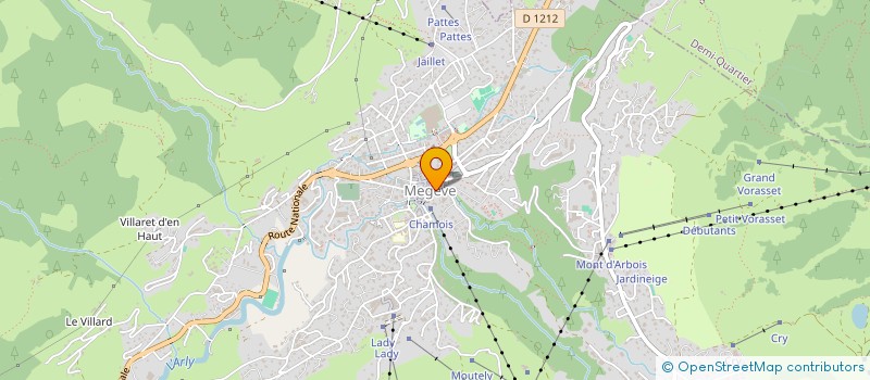 localisation de l'entreprise ROYAL BLUE  MEGEVE