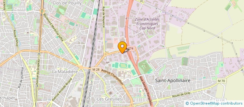 localisation de l'entreprise ROYAL BUFFET à DIJON