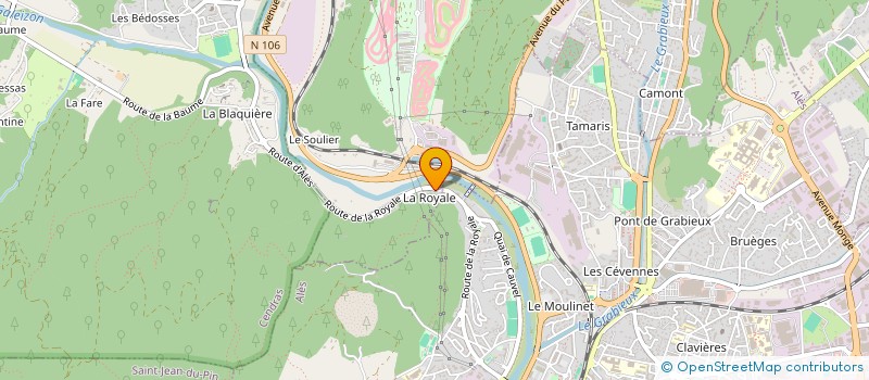 localisation de l'entreprise ROYAL CEVENNES  SAINT-MARTIN-DE-VALGALGUES