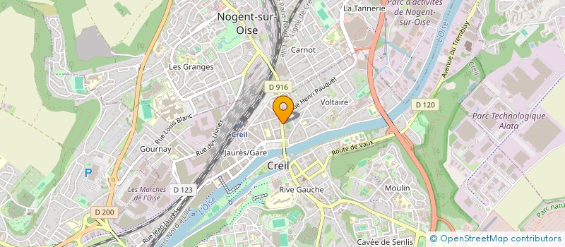 localisation de l'entreprise ROYAL CHASKA  CREIL