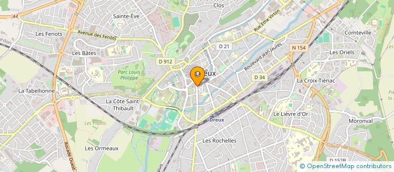 localisation de l'entreprise ROYAL CHAUSSURES à DREUX