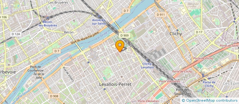 localisation de l'entreprise ROYAL COLLANGE à LEVALLOIS-PERRET