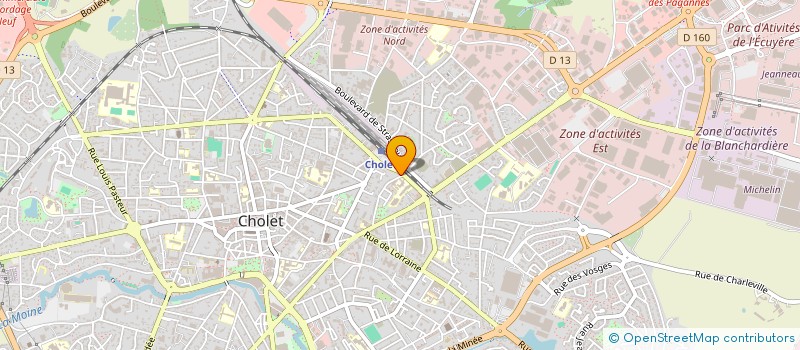 localisation de l'entreprise ROYAL CONSTRUCTION à CHOLET